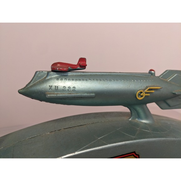 Vintage Strato Bank XU 232 Rocket to Moon Mechanical Coin Bank Federal Tulsa - Picture 6 of 12